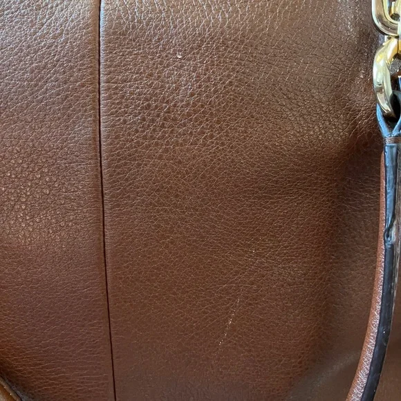 Brown leather coach purse - Picture 6 of 10
